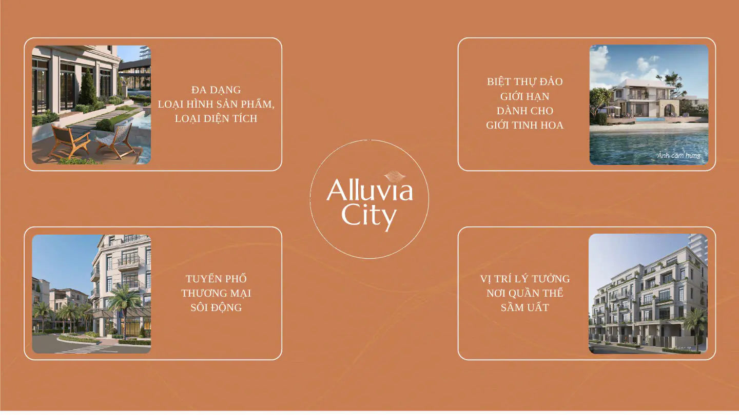Alluvia được quy hoạch đẳng cấp với đa dạng loại hình sản phẩm