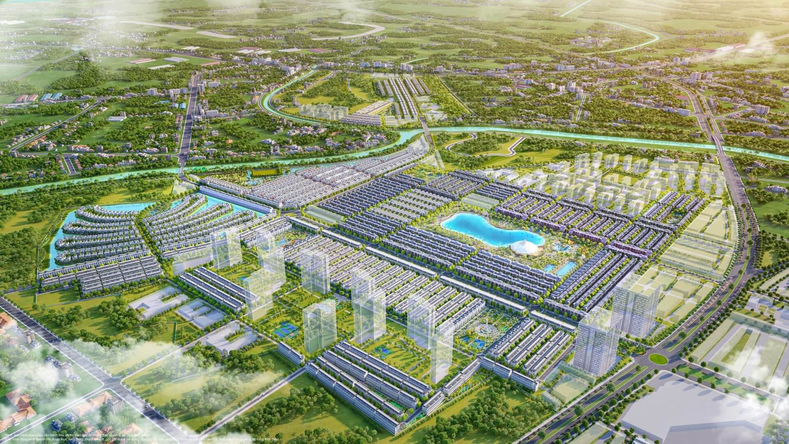 phối cảnh dự án vinhomes ocean park 3 the crown văn giang